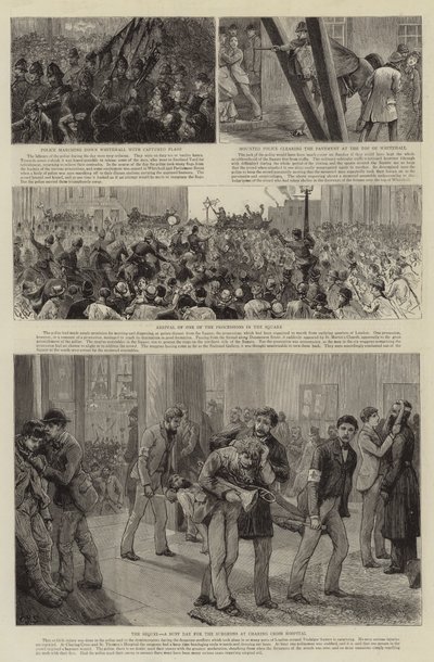 El motín en Trafalgar Square de Charles J. Staniland